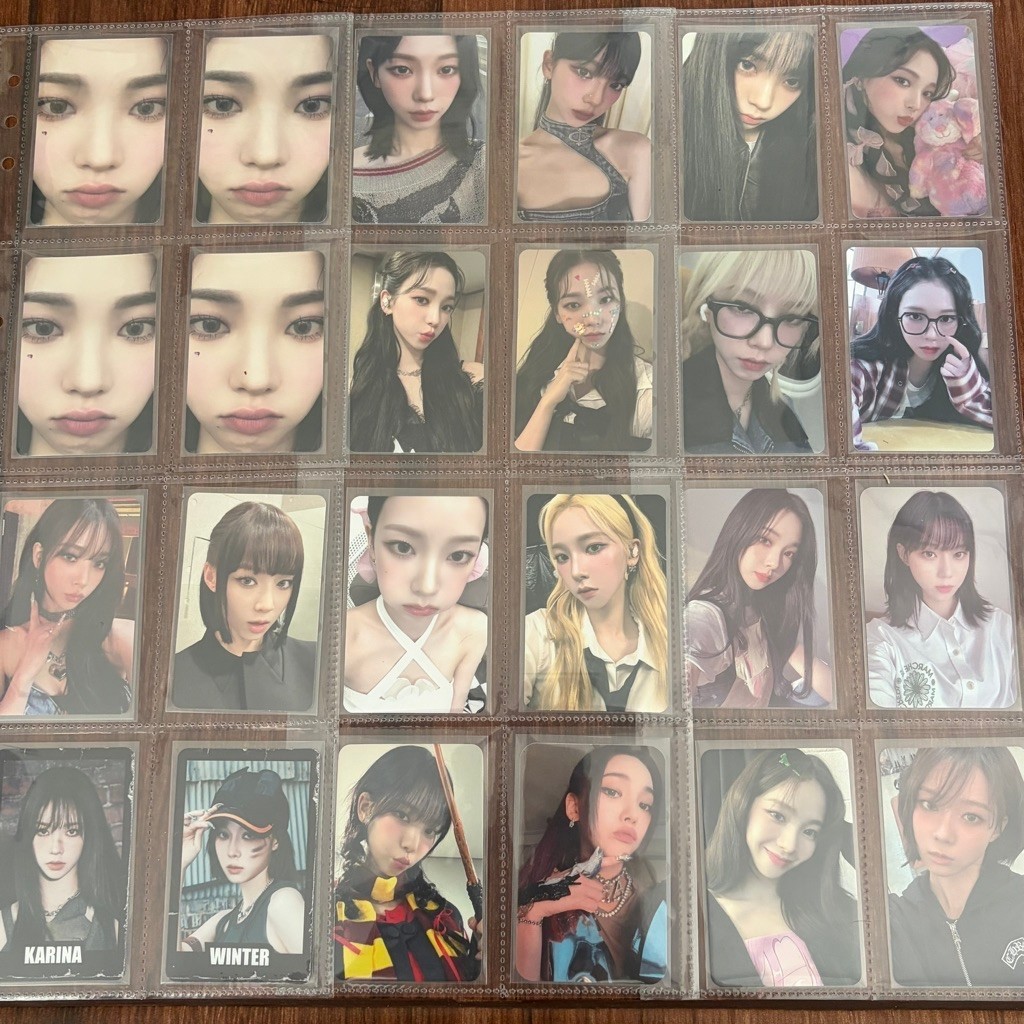 photocard official karina winter aespa [karzoom appmus ld mukor karina blonde zine caendy tc gtb]