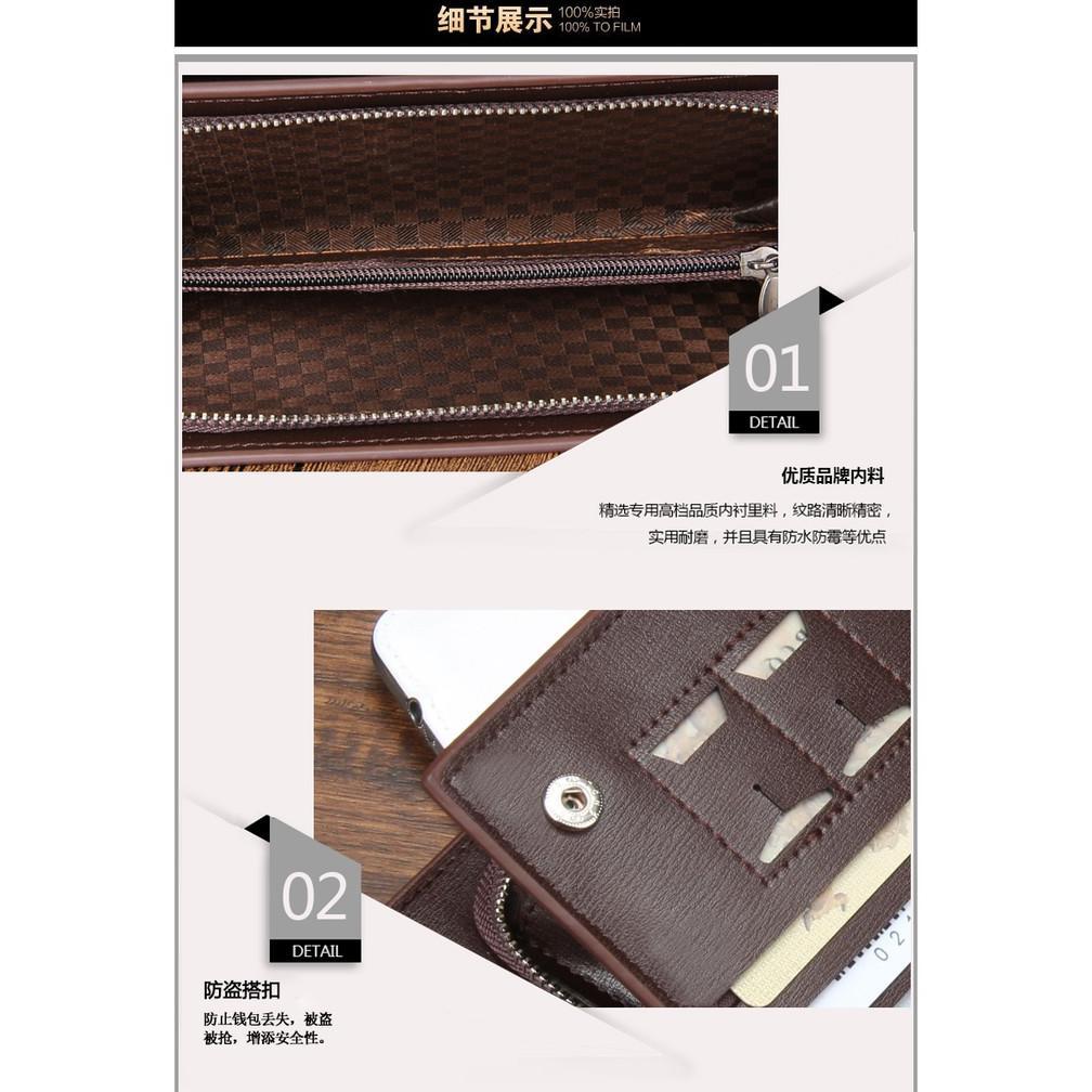 VALUE PACK BAELLERRY SW002 DOMPET PRIA WANITA PANJANG BAHAN PU LEATHER PREMIUM BAEOS