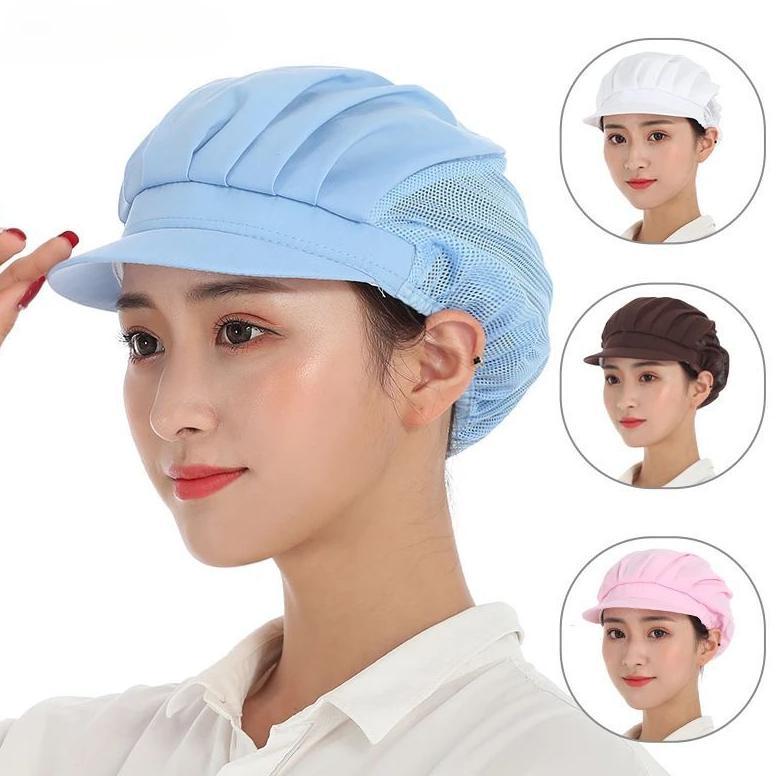 Topi Koki Topi Koki Wanita Topi Koki Chef Topi Masak Koki Perempuan Tiga Warna