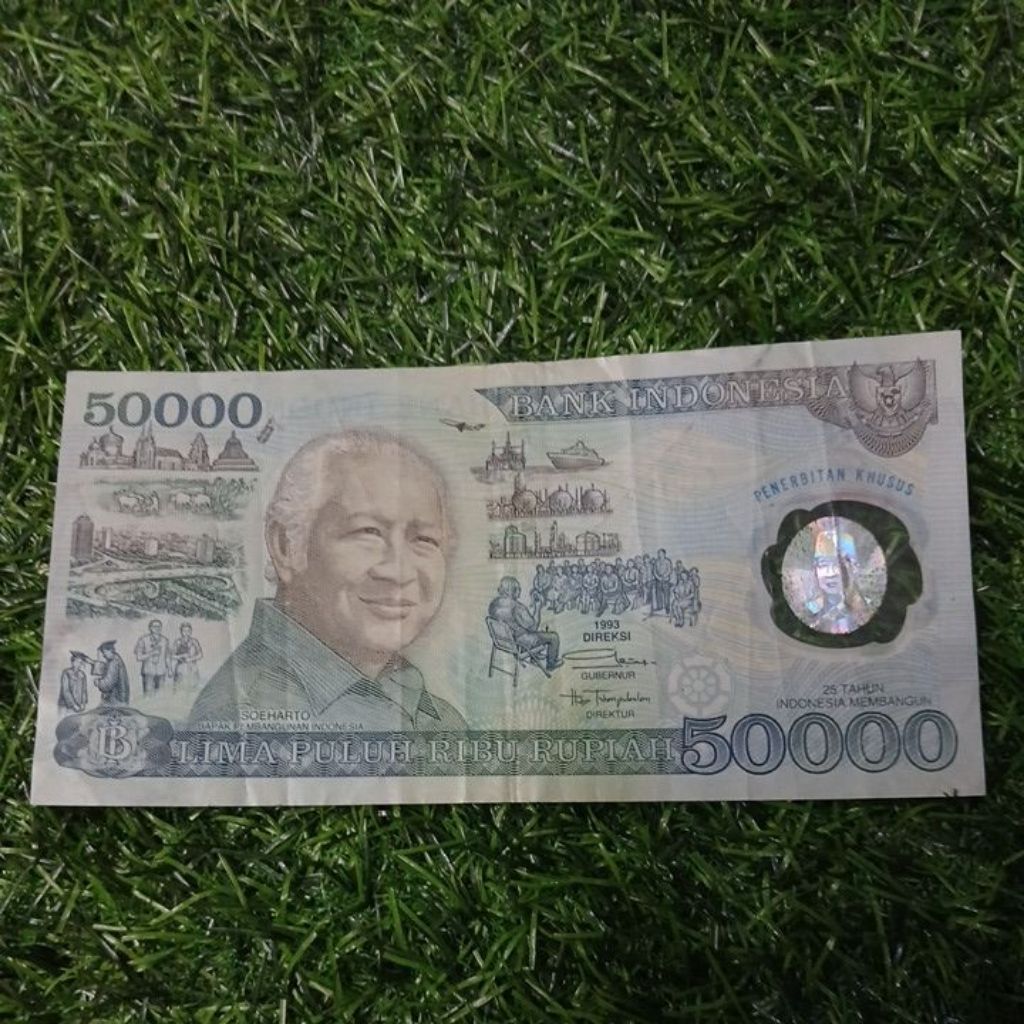 uang 50000 soeharto polimer 1993