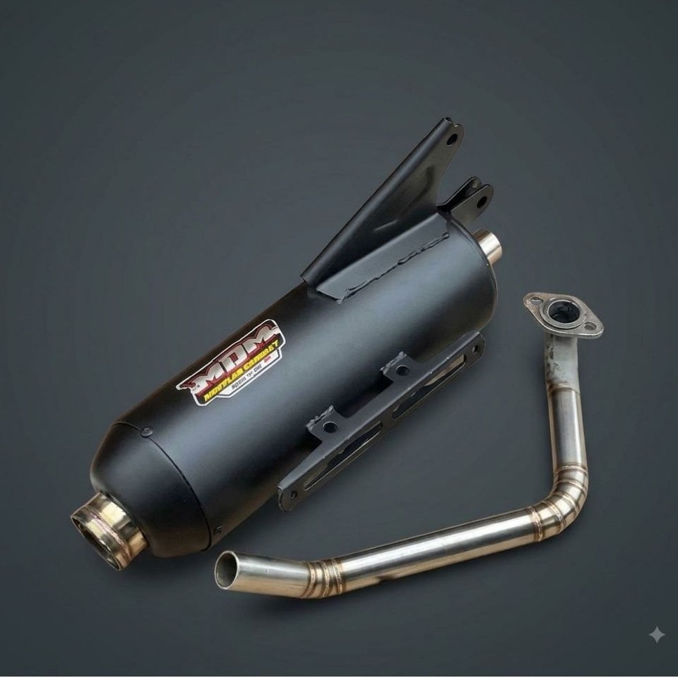 knalpot matic standar racing mdm cpy knalpot Mio,Vario,beat,Scoopy bass adem