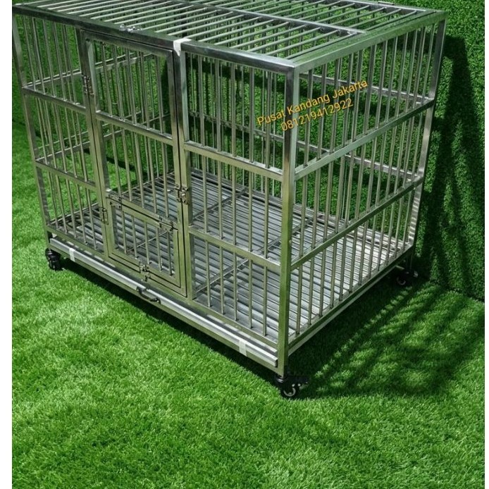 Kandang anjing stainless stell