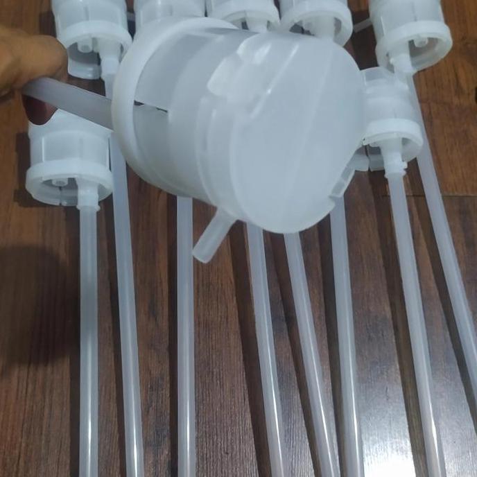 Pengganti Part Modena Tutup galon + Pipa selang Dispenser Galon Bawah