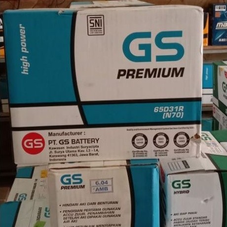 GS ASTRA PREMIUM N70 / 65D31R 12V 70AH AKI MOBIL L300, Traktor / Excavator Dll