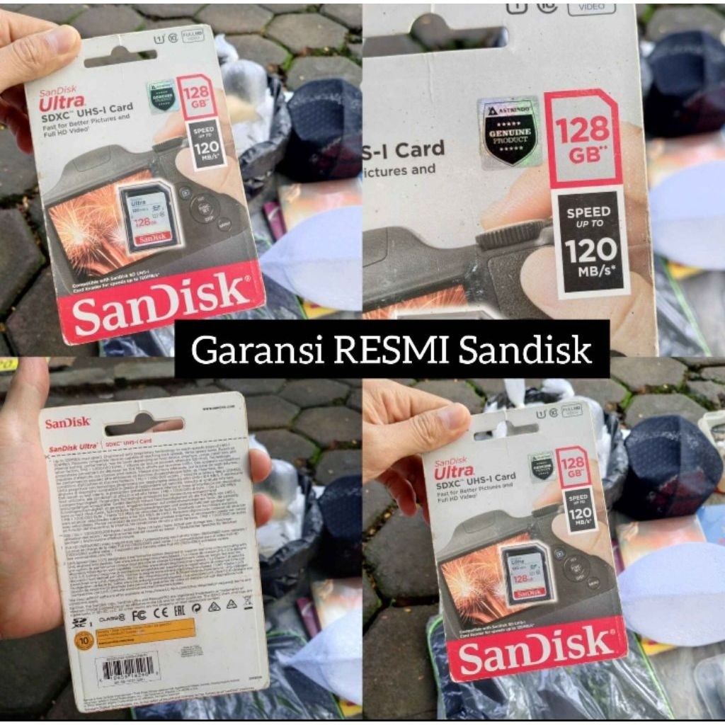 SD Card Sandisk Ultra ORI 128 GB ORIGINAL