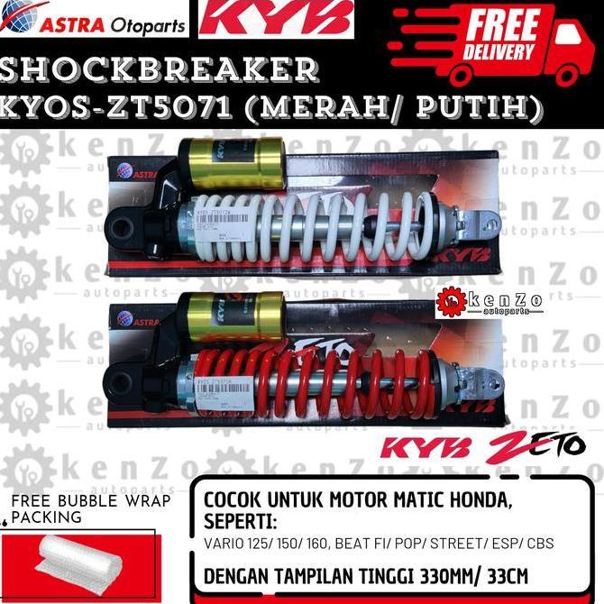 SHOCKBREAKER WARNA MERAH TABUNG KYB 5071 SHOCK BELAKANG VARIO BEAT DLL