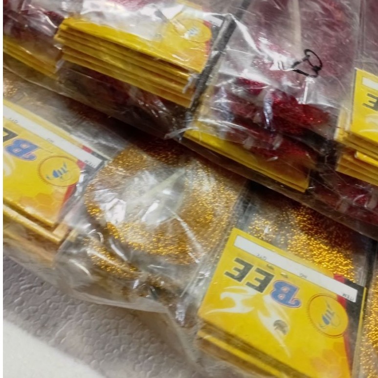 (1 Pak isi 100 Bungkus kecil)Bulu Mutiara Kilat Umpan Pancing -Efek Kilat, Kualitas Tebal, Warna Men