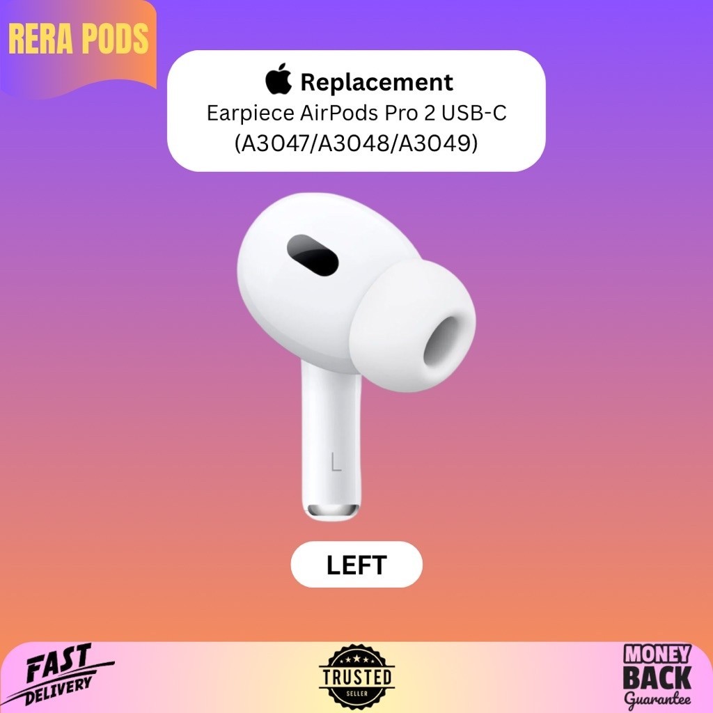 AirPods Pro Gen 2 USB-C sebelah kiri / left only earpiece original Apple resmi