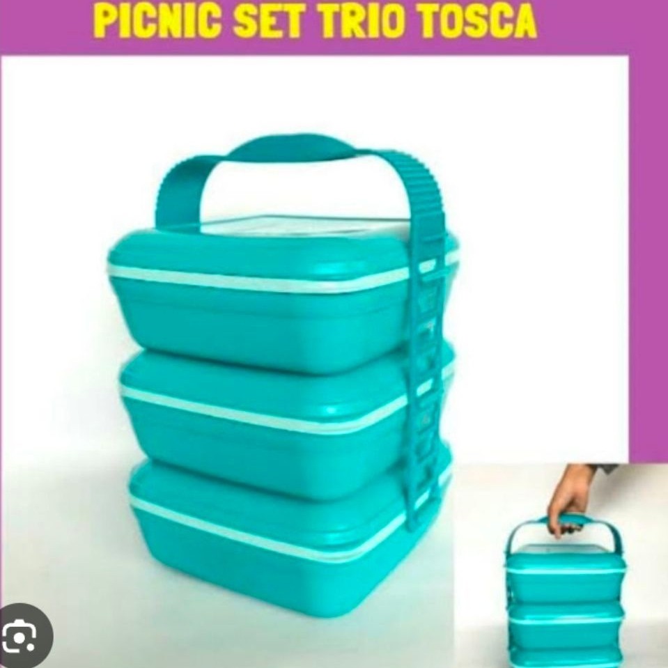 Picnic Set Trio  Tupperware Baru 