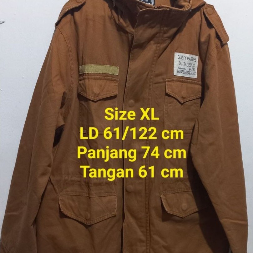 Semi Parka Coklat Khaki Jboom Model M65 Berhodie