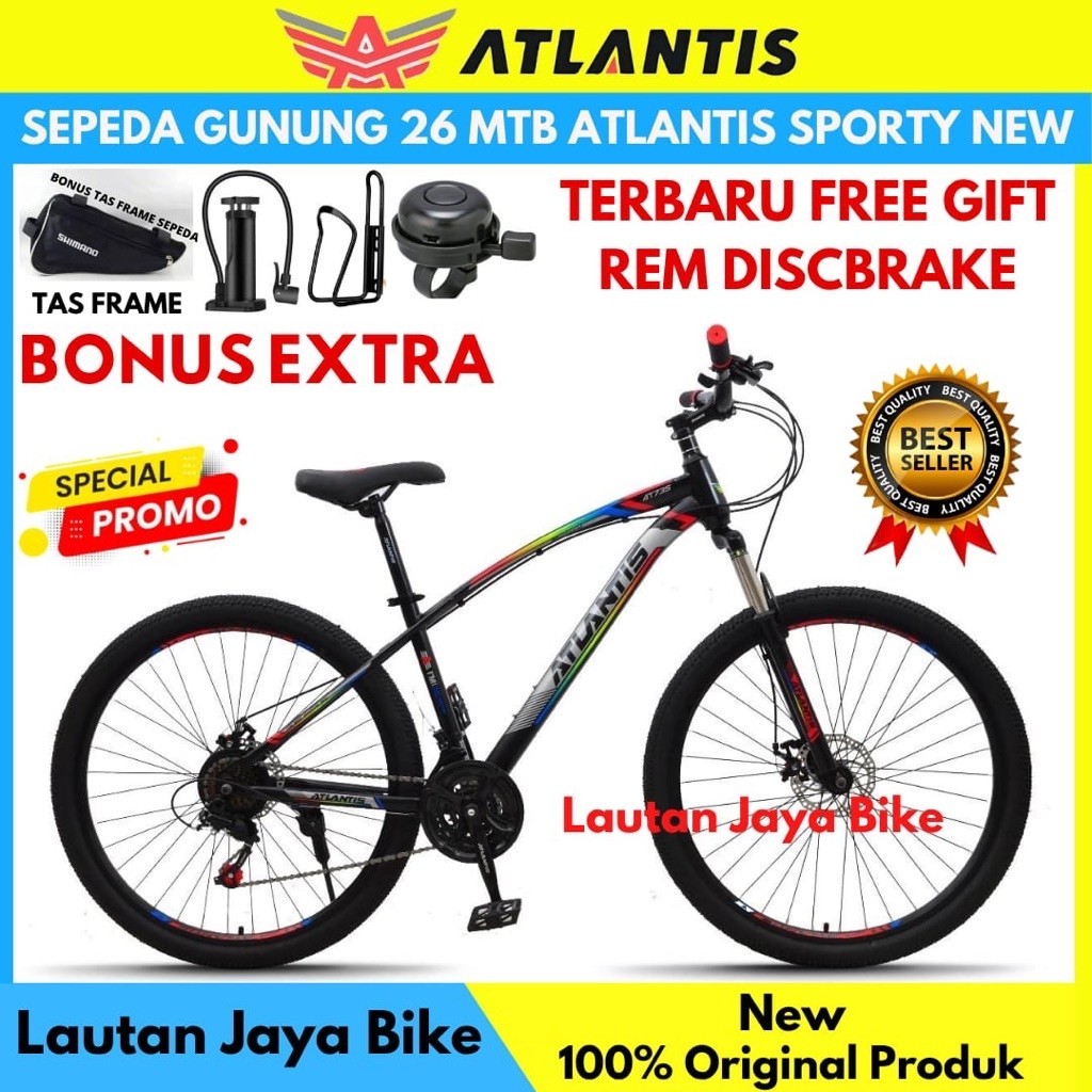 Sepeda Gunung MTB 26 Atlantis 735 Rem Discbrake Operangigi Terbaru