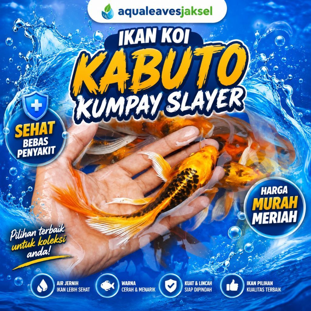 ikan koi kabuto kumpay slayer 20cm