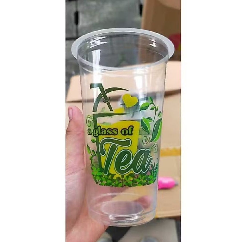Gelas 22 Datar Printing Starindo Motif (Of Tea) 22 datar Printing of Tea Starindo 1 Roll isi 50 pcs