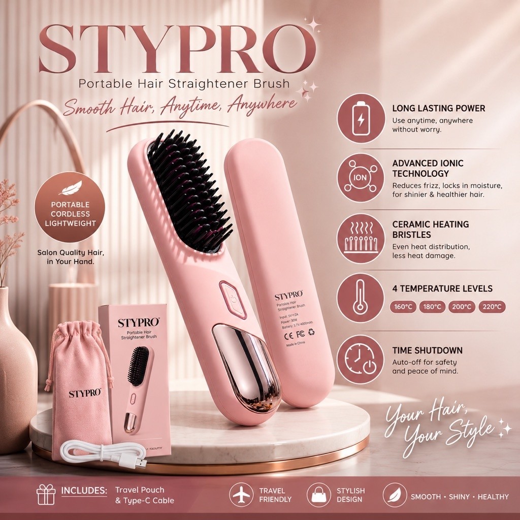 (PRELOVED) STYPRO Sisir Pelurus Rambut