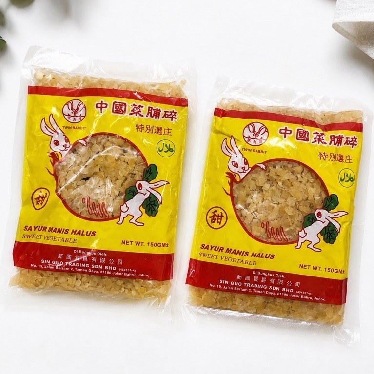 Caipo - Cai Po - Lobak Asin - Lobak Manis - Caipo Manis Asin Twin Rabbit 150gr - Salt Vegetablese