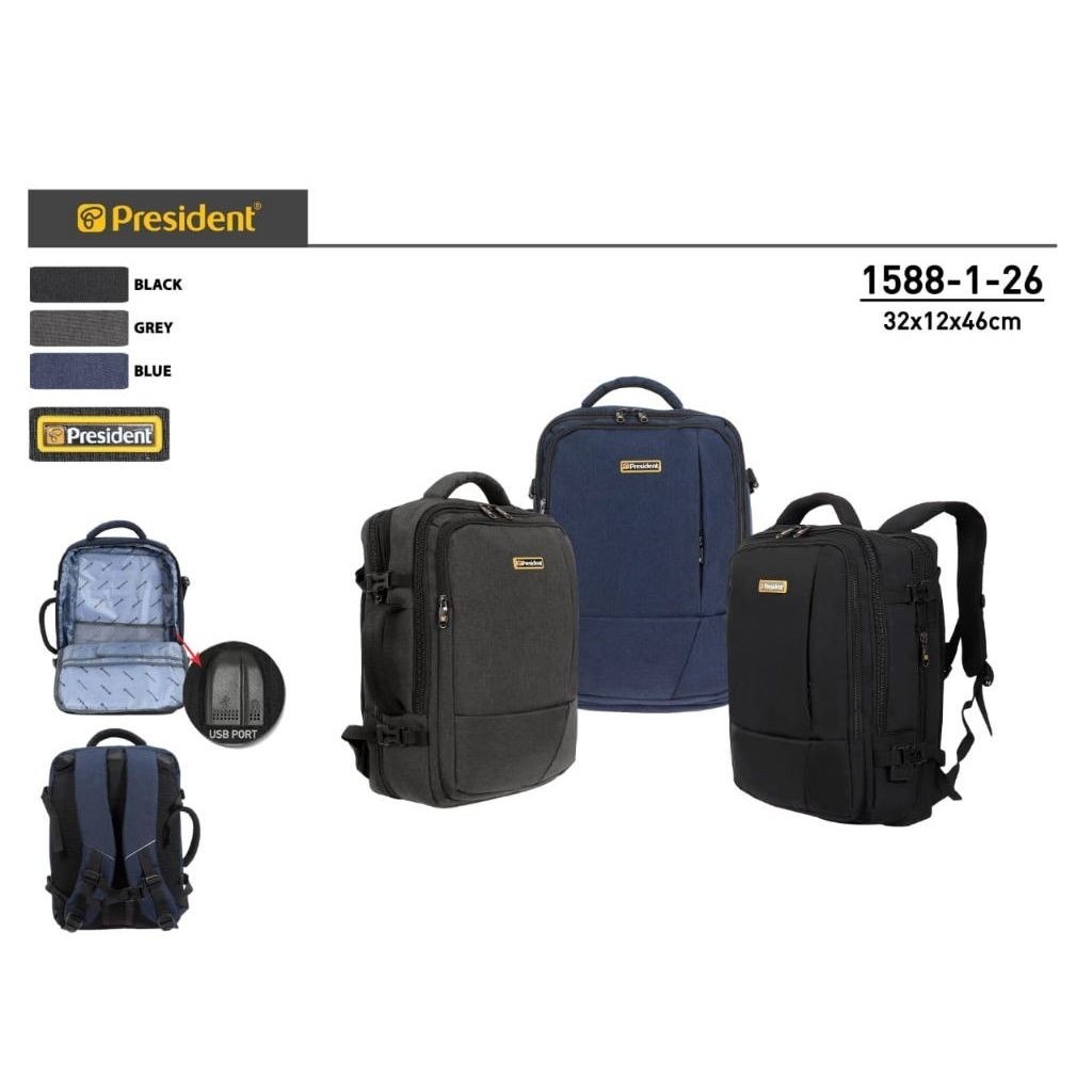 TAS RANSEL PRESIDENT KODE 1588