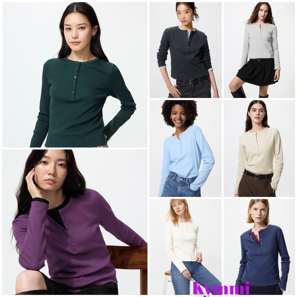 Penawaran Terbatas UNIQLO Kerah Bulat Henley