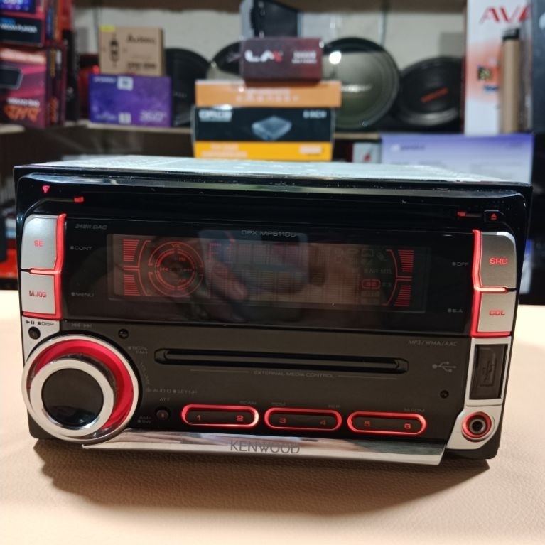 Headunit Doubledin KENWOOD seri DPX-MP5110U CD MP3 USB Aux Audio Mobil