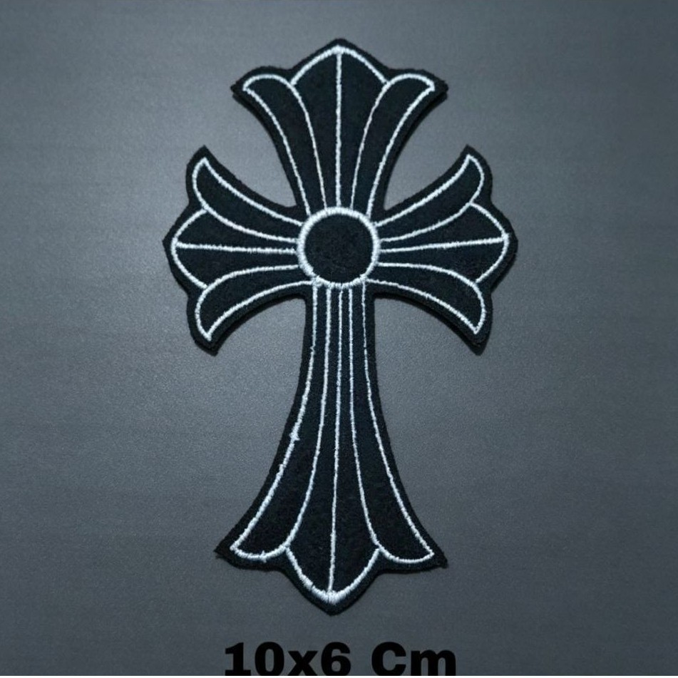 patch bordir premium chrome hearts