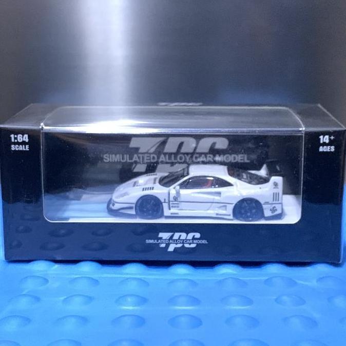 TPC 1/64 LBWK Ferrari F40 White Diecast Figure Car Mobil Edition #Slammed