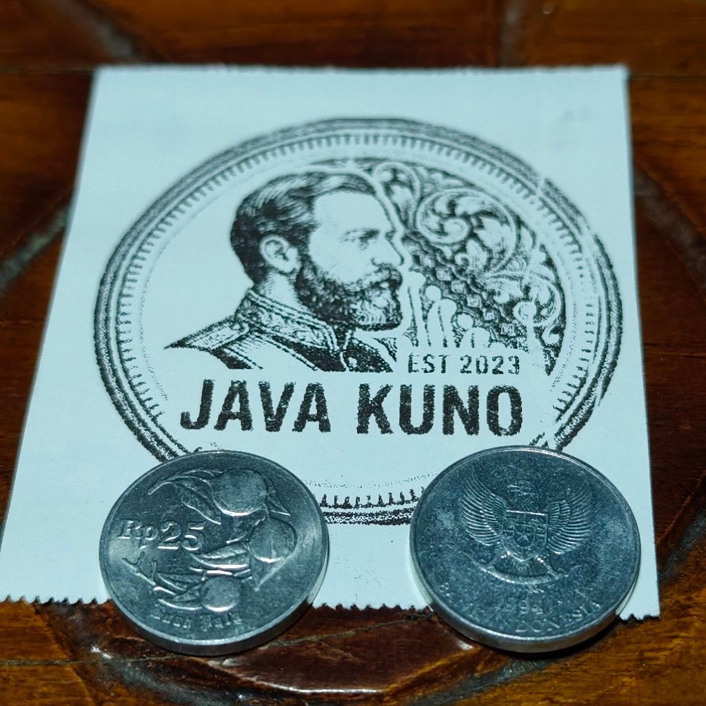 Koin 25 Rupiah Pala Tahun 1992 Original Kinclong