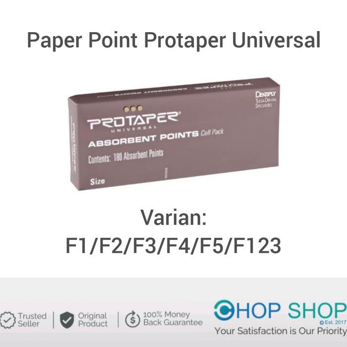 Paper Point Protaper Universal - absorbent point - F1 F2 F3 F123 F4 F5 - F45