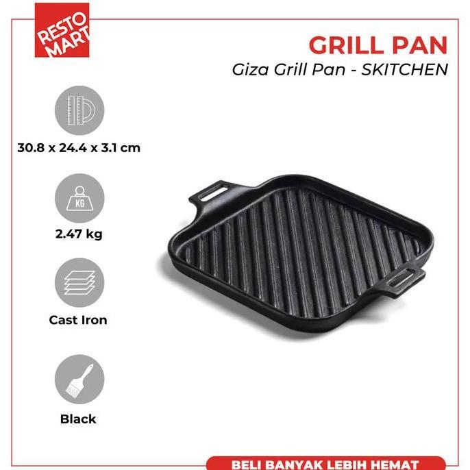 Giza Grill Pan SKITCHEN Cast Iron (2294042)
