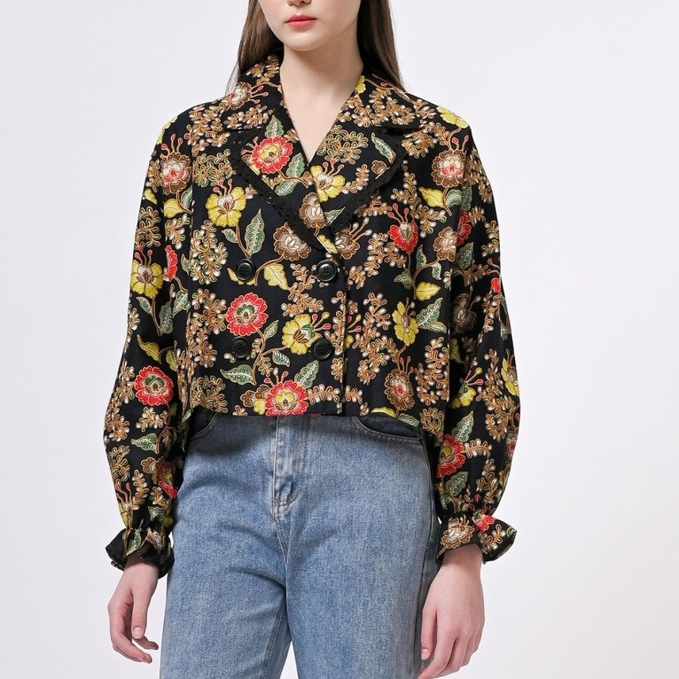 KANTI - Andina OUTER - Batik Outer Blazer BATIK CAP Baju Outer