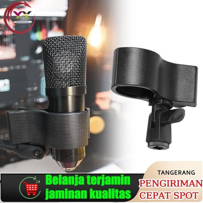 Marshal- Mic Holder Jepit Universal Mikrofon Genggam Wireless Microphone Condenser/Jepit Mic Wireles