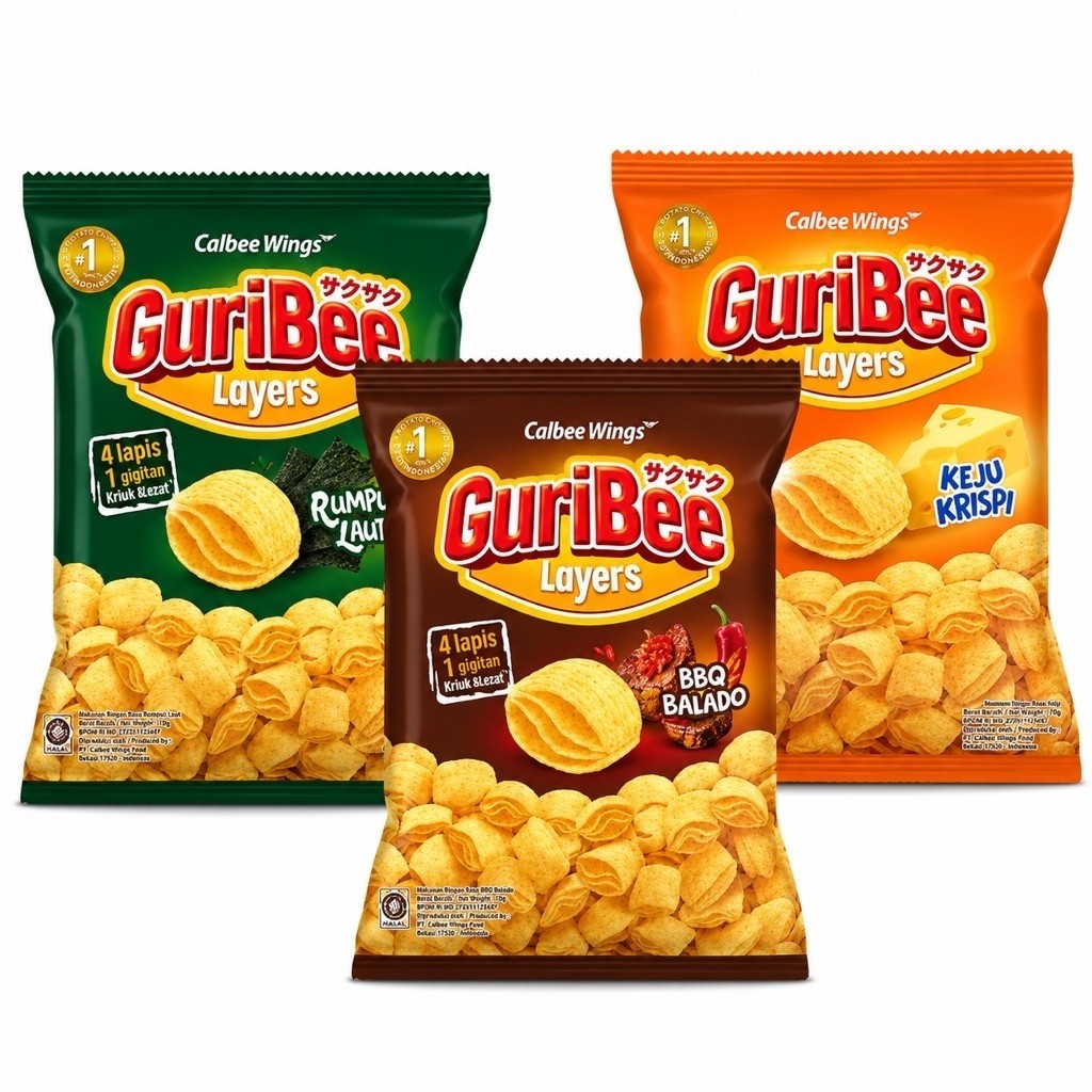 GURIBEE SNACK LAYERS 65GRAM