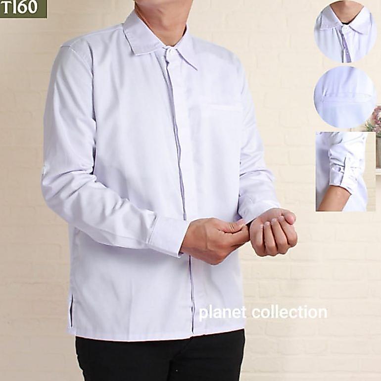 Ready Stock Seragam Pdh  Baju Kemeja Kerja Kantor Pdh Pns Drill Lapangan Dinas Putih