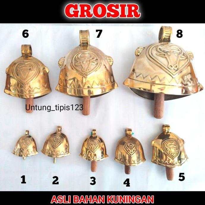 Lonceng Sapi bahan kuningan kelontongan kuningan bel pintu