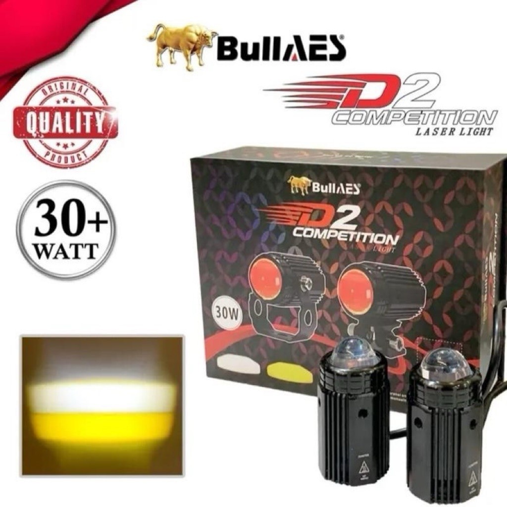 Lampu Tembak D2 Laser Competition 30 Watt BULLAES