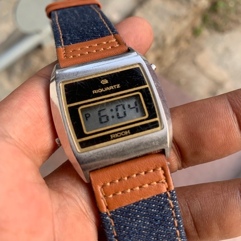 Ricoh riquartz digital vintage 1970’s jam tangan pria original preloved/second/bekas