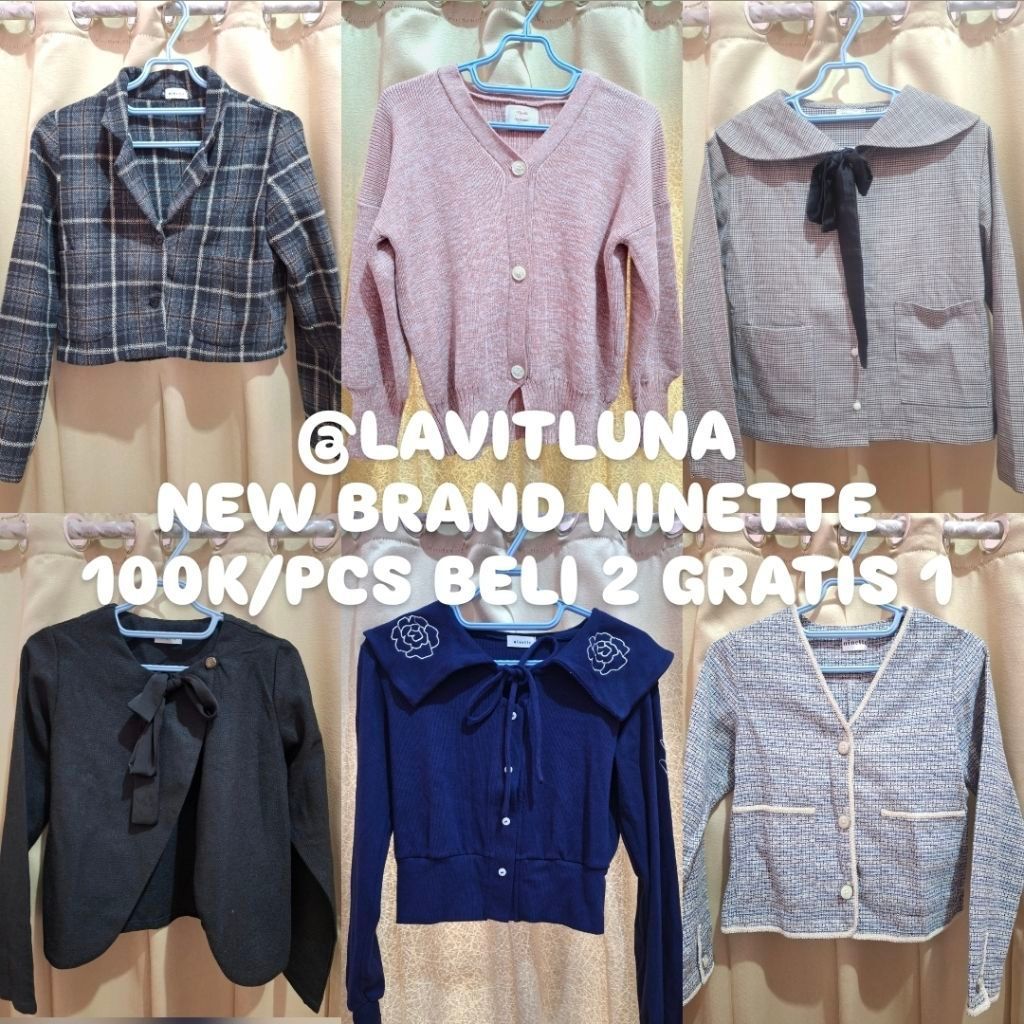 NEW (BUKAN PRELOVED) BLAZER OUTER NINETTE HEORI & AREUM