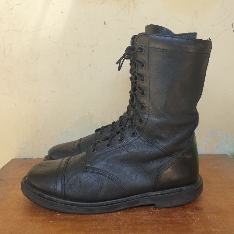 Sepatu Boots Rocky Paraboot Zipper Full Black PdL Size 42