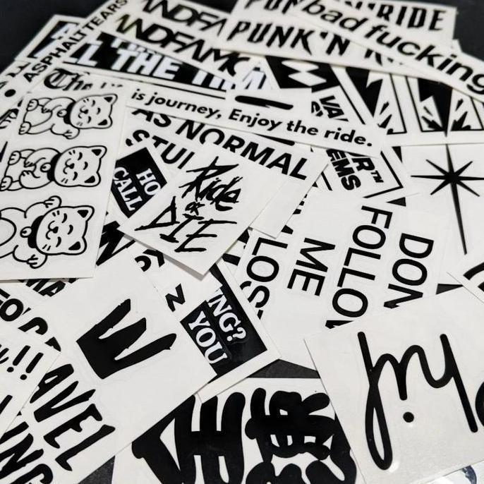 Promo Cutting sticker stiker sepeda lipat road bike fixed bike sugino zen chainring set vinyl Diskon