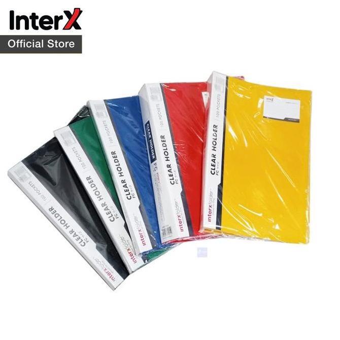 DISKON InterX Folder Clear Holder / Document Keeper Map Display Album 80/100/120/150 lembar Folio (F