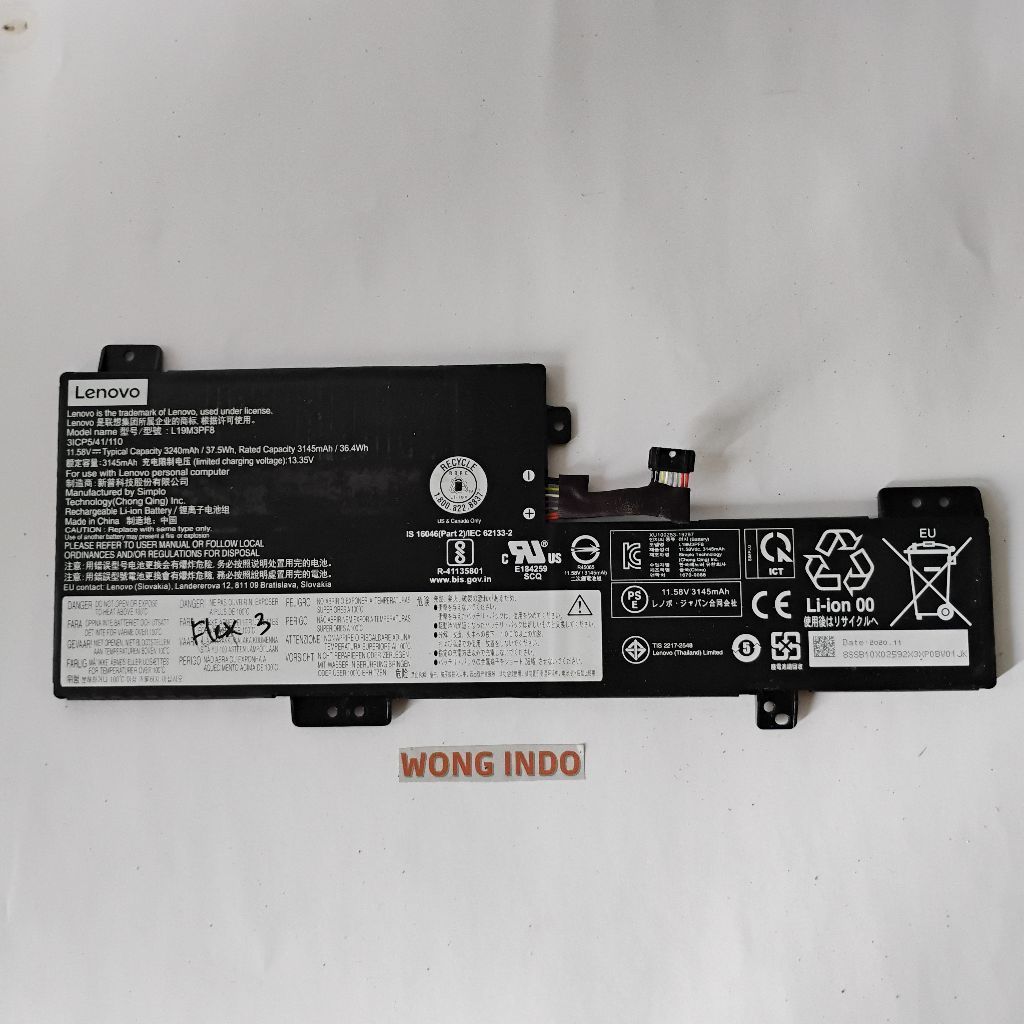 Baterai Lenovo Ideapad FLEX 3 11ADA05