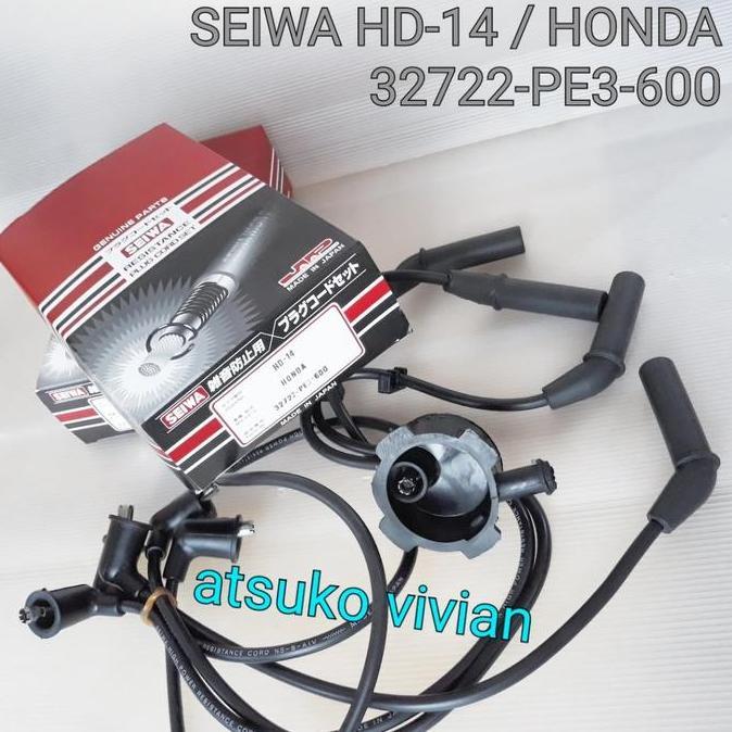 KABEL BUSI HONDA CIVIC WONDER / 32722-PE3-600 JAPAN SEIWA HD-14 JEPANG
