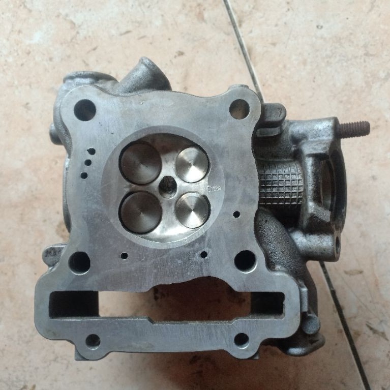 head aerox standar porting klep standar bubut rubah jalur radiator