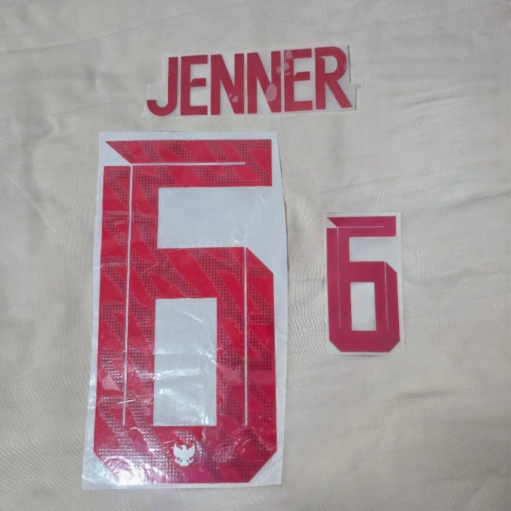 Nameset Original Timnas Indonesia Away 2024 Jenner #6