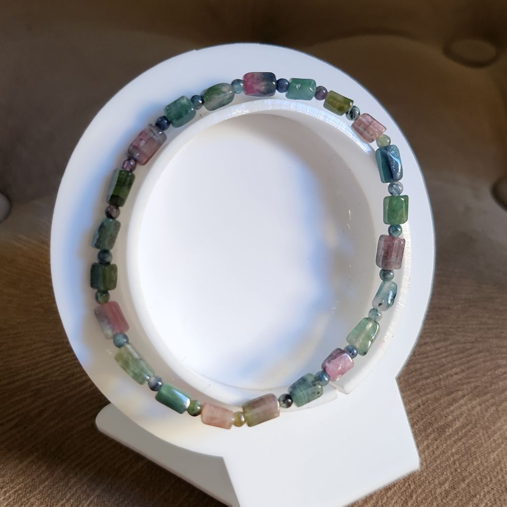 Gelang Tourmaline Mix Watermelon 4 mm