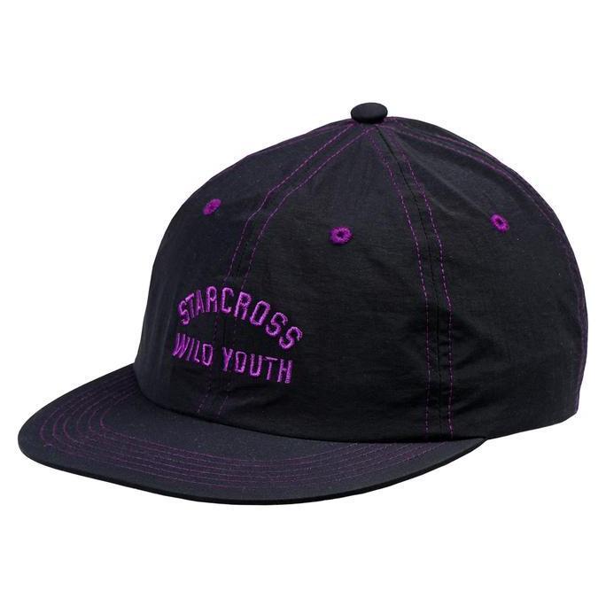 STARCROSS 6 Panel -  HT SP 123 - Black Topi