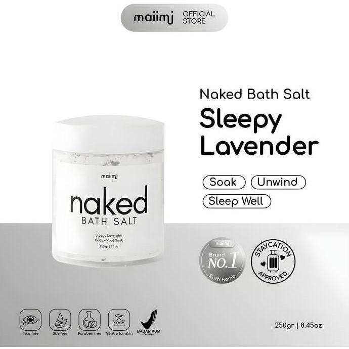 Maiimi - Naked Bath Salt: Sleepy Lavender | Bath Salt | Garam Mandi