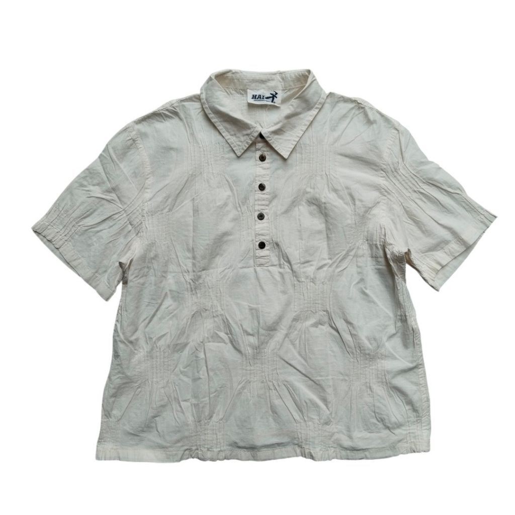 Hai sporting gear by issey Miyake pleated shirt