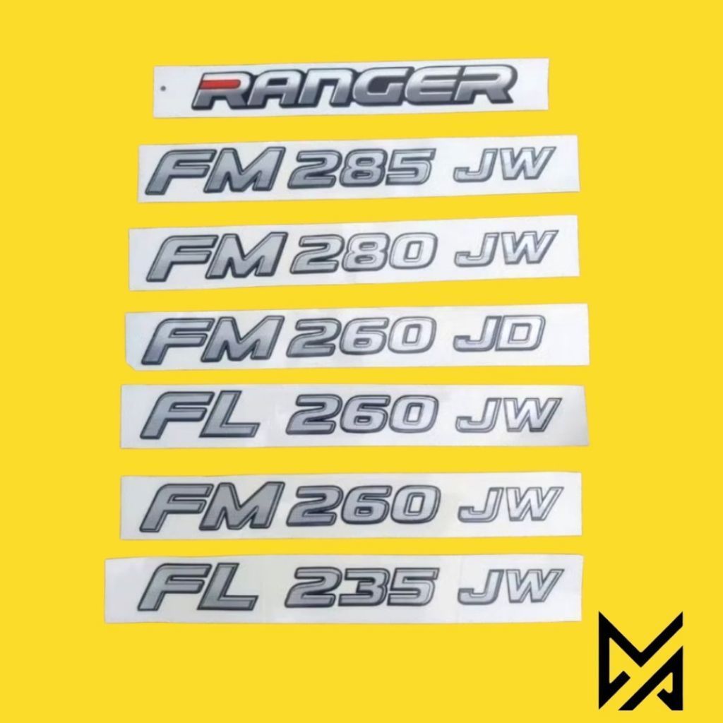 Stiker Hino 500 lohan RANGER FM 285 JW FM 280 JW FM 260 JD FL 260 JW FM 260 JW FL 235