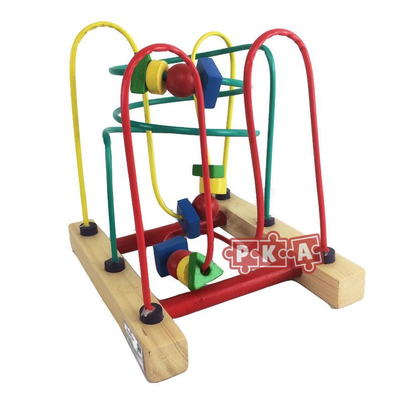 LARIS MAINAN KAYU EDUKASI WIRE GAME 3 LINE MAINAN ANAK MAINAN BAYI MAINAN