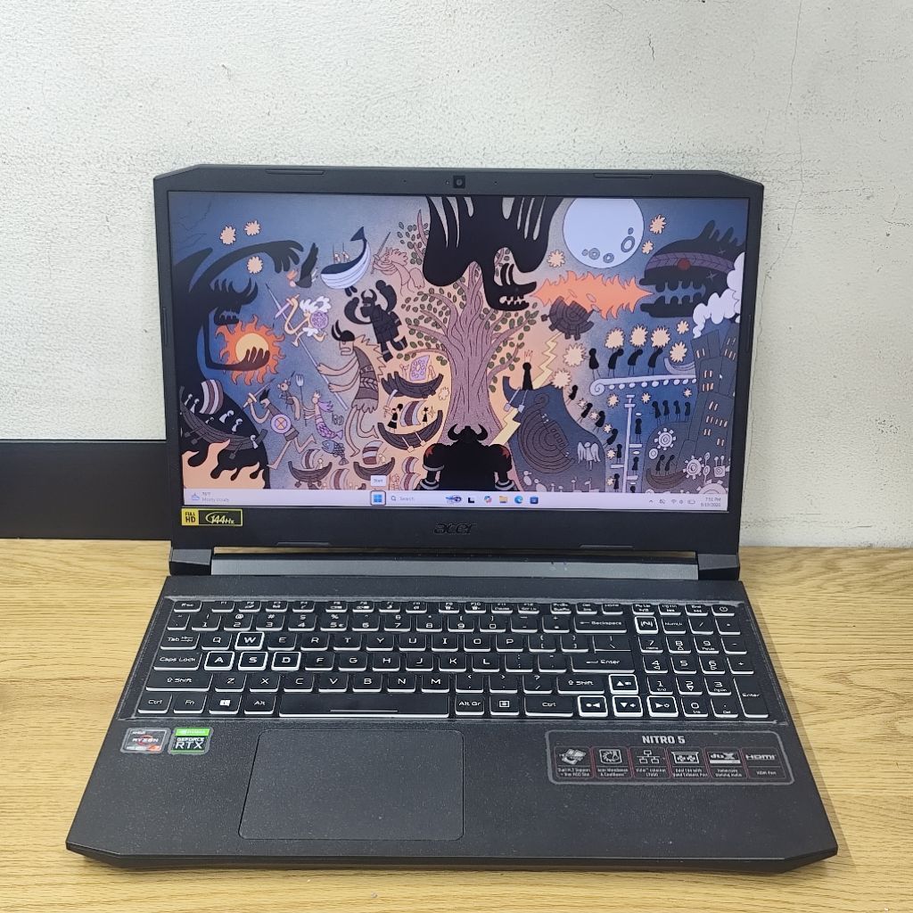 Laptop 2nd Acer Nitro 5 AN515-45 AMD Ryzen 7 5800H RAM 16GB SSD 512GB RTX 3060 6GB FHD