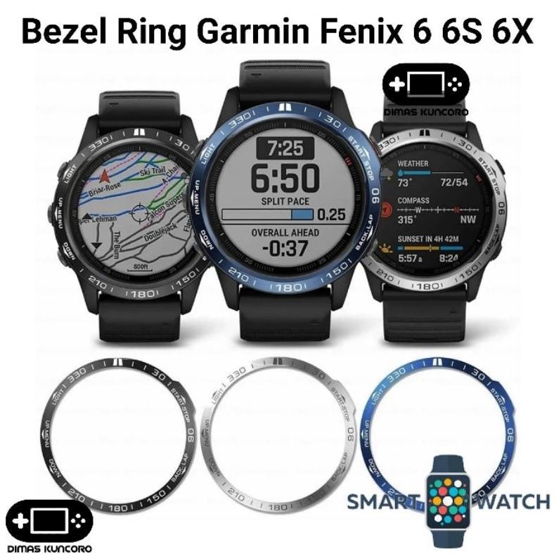 Bezel Ring Garmin Fenix 6 6X 6S Bezel Ring Garmin Fenix 6 6S 6X cover protector frame plus pro sapph